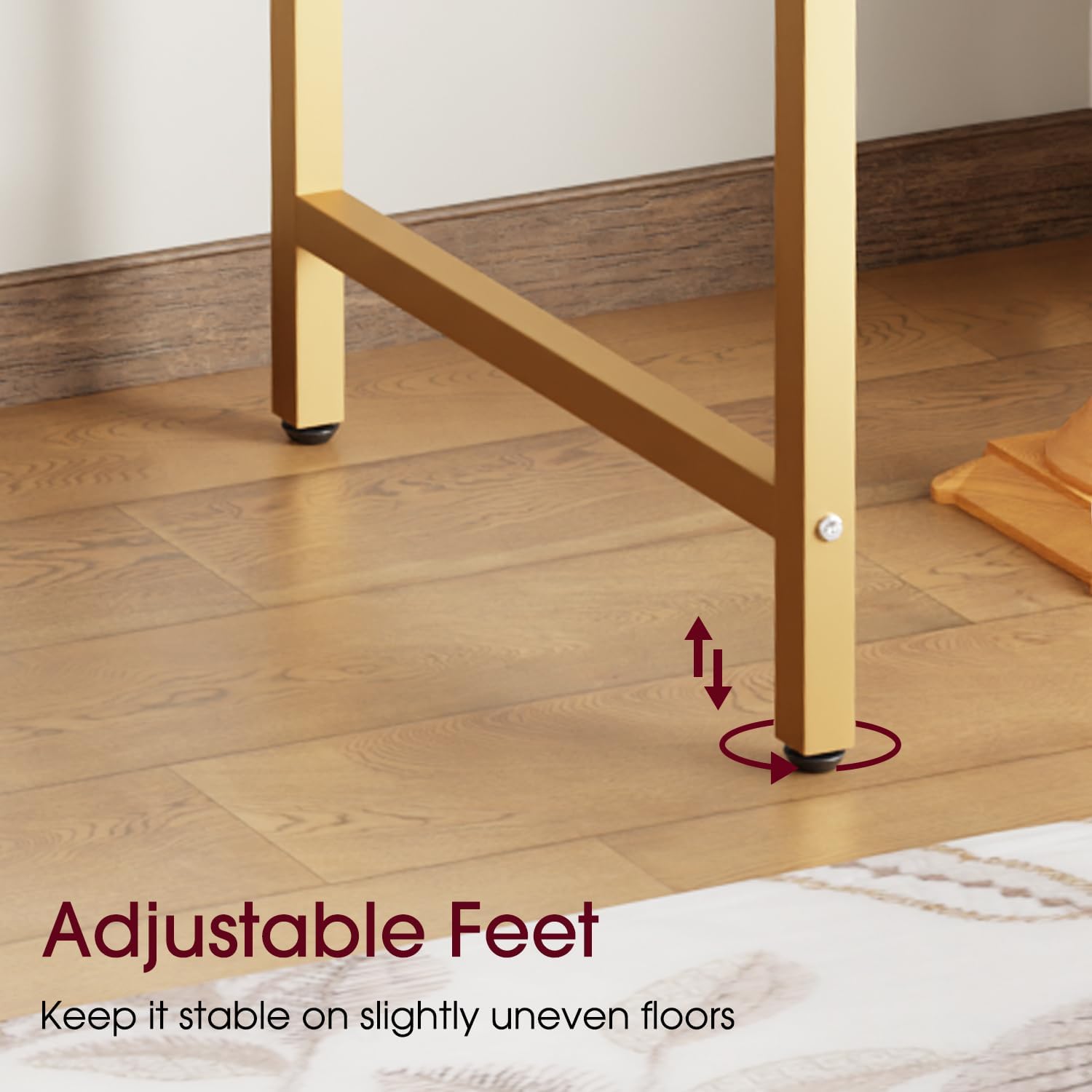 BestOffice Computer Desk,Home Office Desk, Modern Simple Style for Home Office Study Writing (Black, 47 inch)