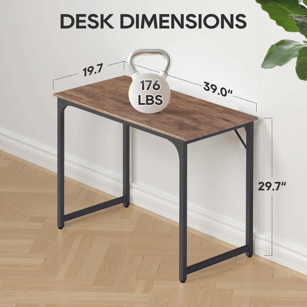 BestOffice Computer Desk,Home Office Desk, Modern Simple Style for Home Office Study Writing (Black, 47 inch)