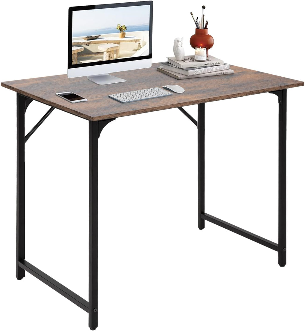 BestOffice Computer Desk,Home Office Desk, Modern Simple Style for Home Office Study Writing (Black, 47 inch)