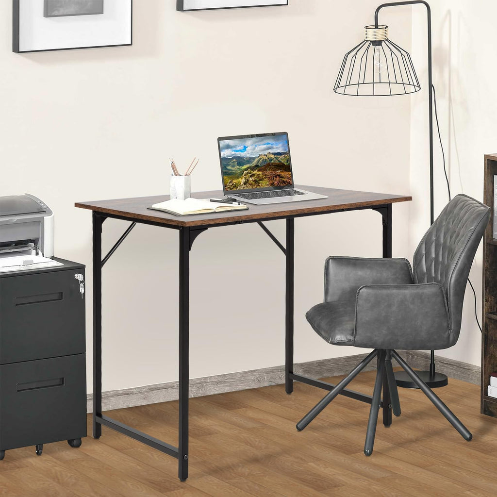 BestOffice Computer Desk,Home Office Desk, Modern Simple Style for Home Office Study Writing (Black, 47 inch)