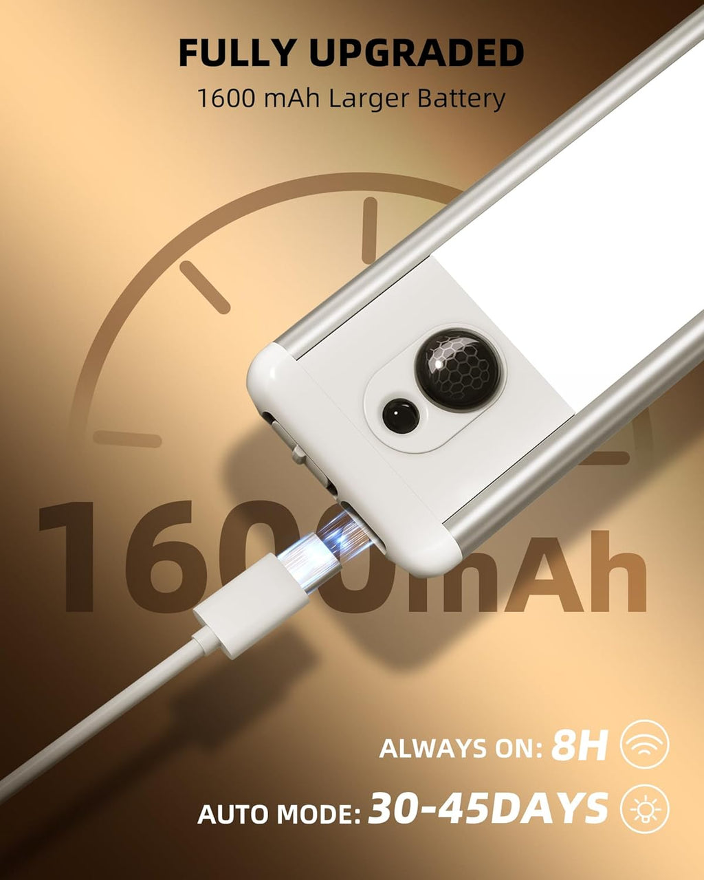 EZVALO 5 Pack Under Cabinet Lighting, Rechargeable Motion Sensor Light, LED Closet Lights Wireless, 5700K Dimmable, Timer, Magnetic, with Remote Control for Kitchen, Closet, Stair