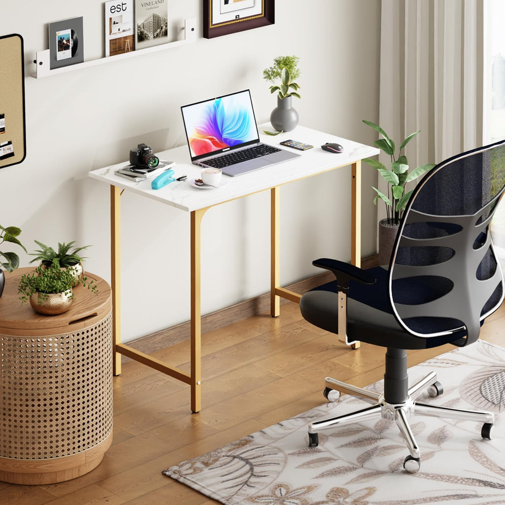 BestOffice Computer Desk,Home Office Desk, Modern Simple Style for Home Office Study Writing (Black, 47 inch)