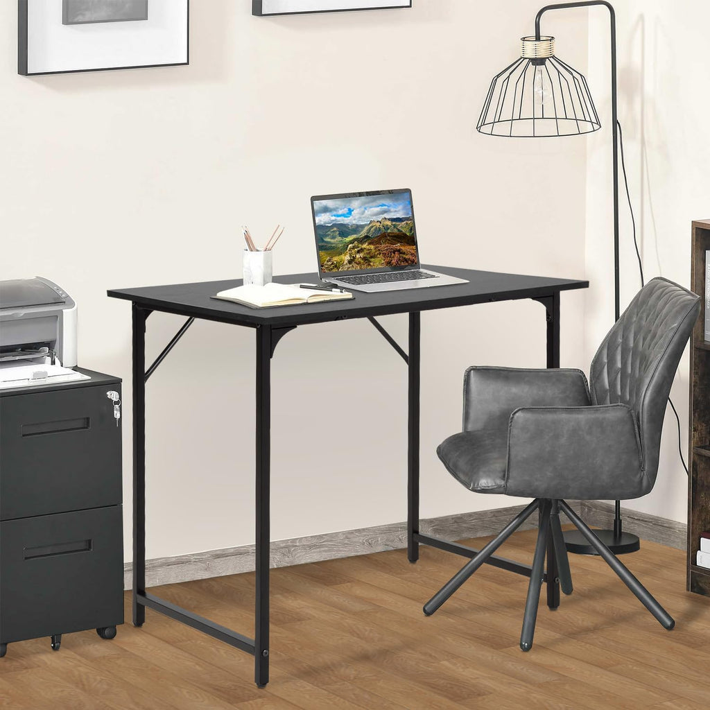 BestOffice Computer Desk,Home Office Desk, Modern Simple Style for Home Office Study Writing (Black, 47 inch)