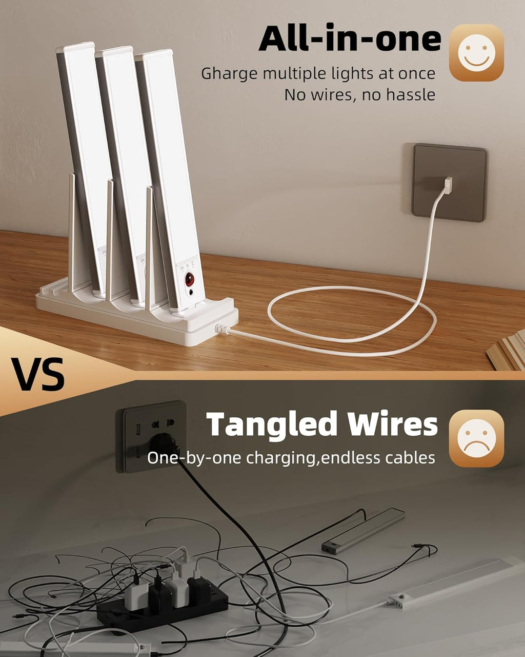 EZVALO 5 Pack Under Cabinet Lighting, Rechargeable Motion Sensor Light, LED Closet Lights Wireless, 5700K Dimmable, Timer, Magnetic, with Remote Control for Kitchen, Closet, Stair