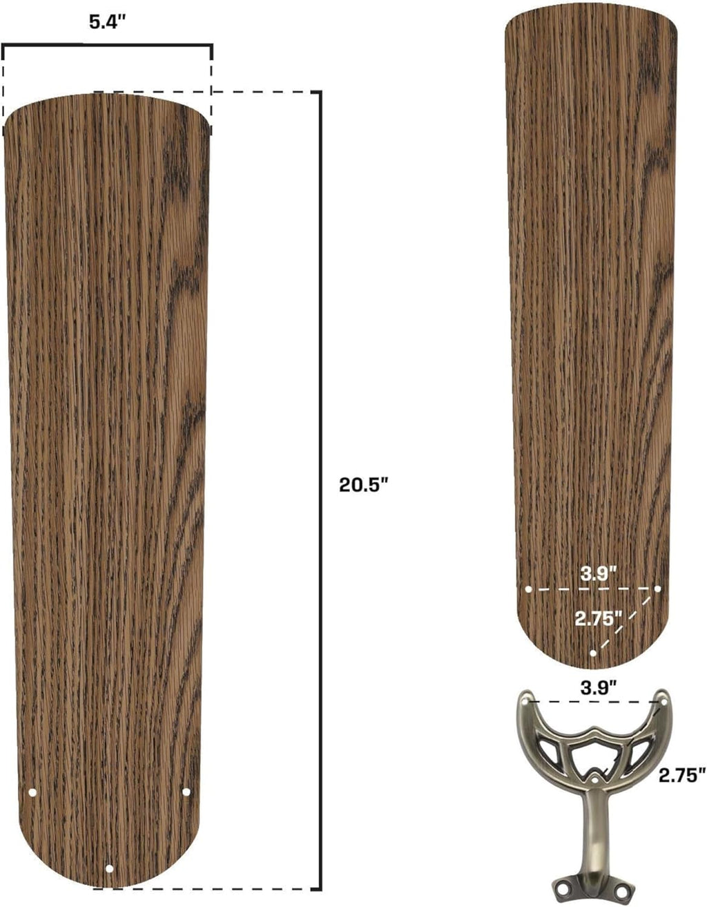 Westinghouse Lighting 20.5-Inch Replacement Fan Blades for 52-Inch Ceiling Fans